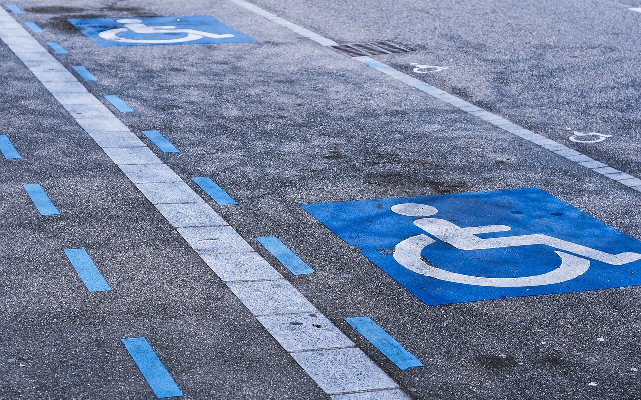 car park, handicap, disabled