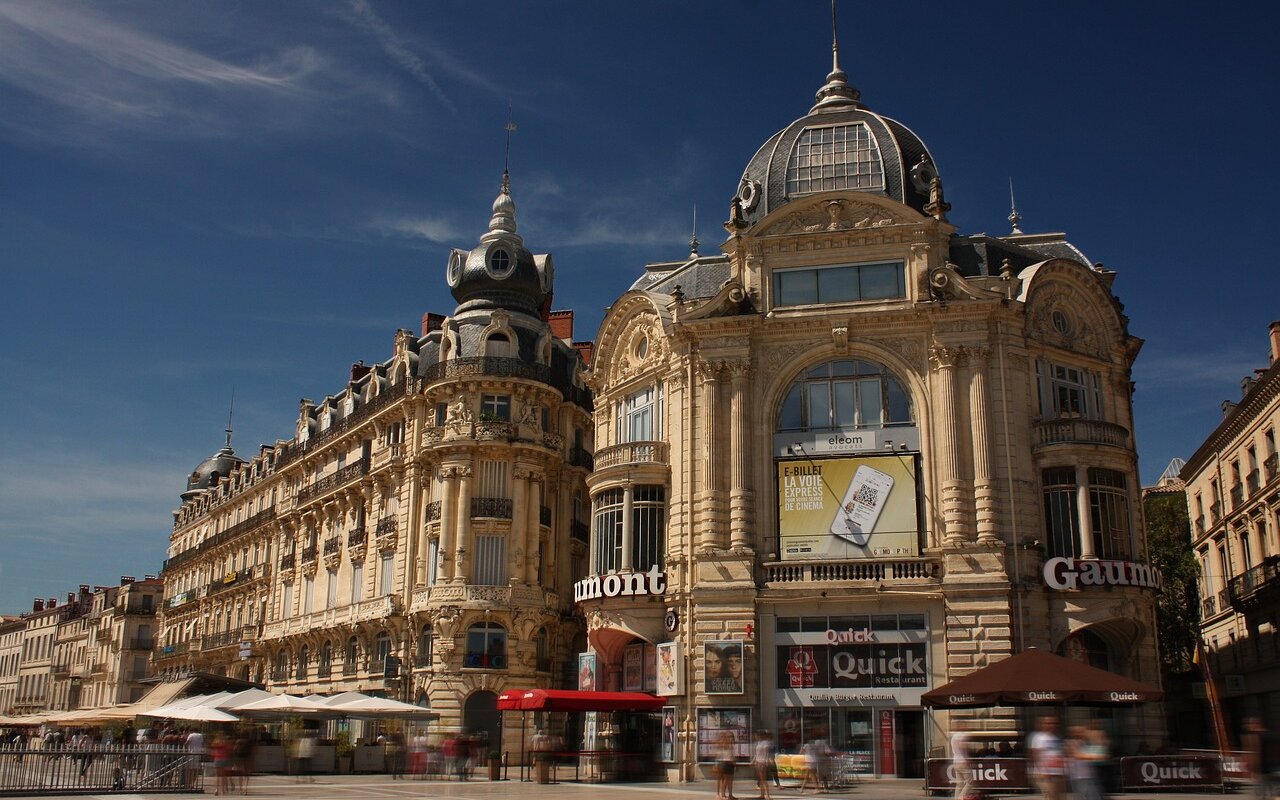 montpellier, comedy square, building