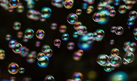 soap bubbles, multicoloured, dazzling